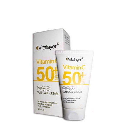 کرم ضدآفتاب بی رنگ حاوی ویتامین سی ویتالیر